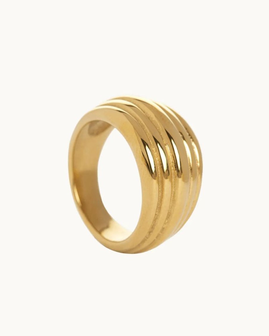 Joyas murona Grandes | Anillo Dorado Kat