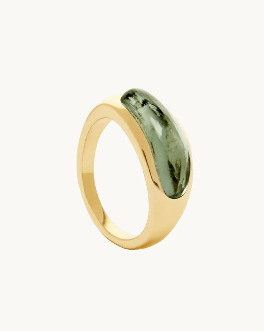 Joyas murona Grandes | Anillo Jade Verde Kinas