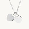 Joyas murona Minimalistas | Collar Plateado Cuore Nacar