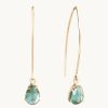 Joyas murona Piedras Colores | Pendientes Jade Verde Kokod