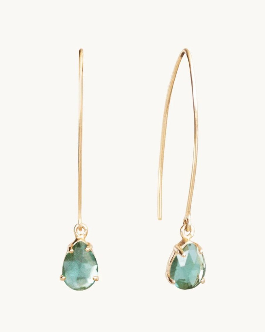 Joyas murona Piedras Colores | Pendientes Jade Verde Kokod