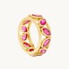 Joyas murona Grandes | Anillo Turmalina Rosa Papua