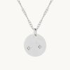 Joyas murona Minimalistas | Collar Plateado Zodiaco Leo