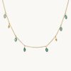 Joyas murona Piedras Colores | Collar Jade Verde Guinea