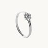 Joyas murona Finos | Anillo Plata Nudo Double Knot