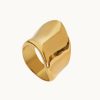 Joyas murona Grandes | Anillo Dorado Liquid