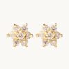 Joyas murona Pequenos | Pendientes Mini Blancos Flower