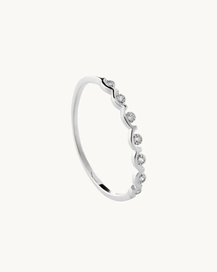 Joyas murona Finos | Anillo Plata Circonitas Crownie