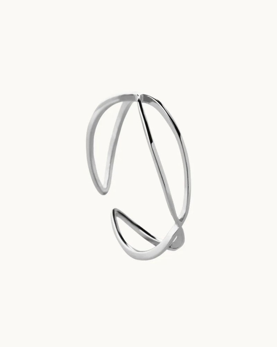 Joyas murona Finos | Anillo Plata Ondas Hopper