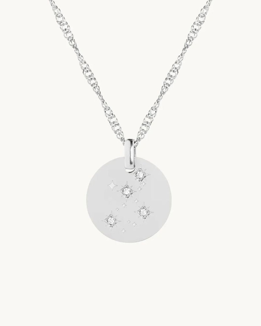 Joyas murona Minimalistas | Collar Plateado Zodiaco Virgo