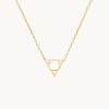 Joyas murona Minimalistas | Collar Triangulo Euclid