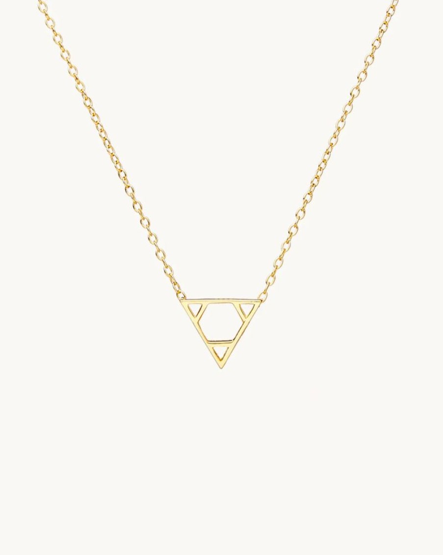 Joyas murona Minimalistas | Collar Triangulo Euclid