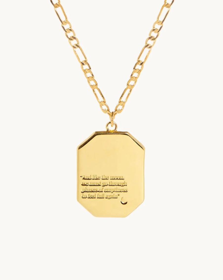 Joyas murona Cadenas | Collar Medalla Moon Medal