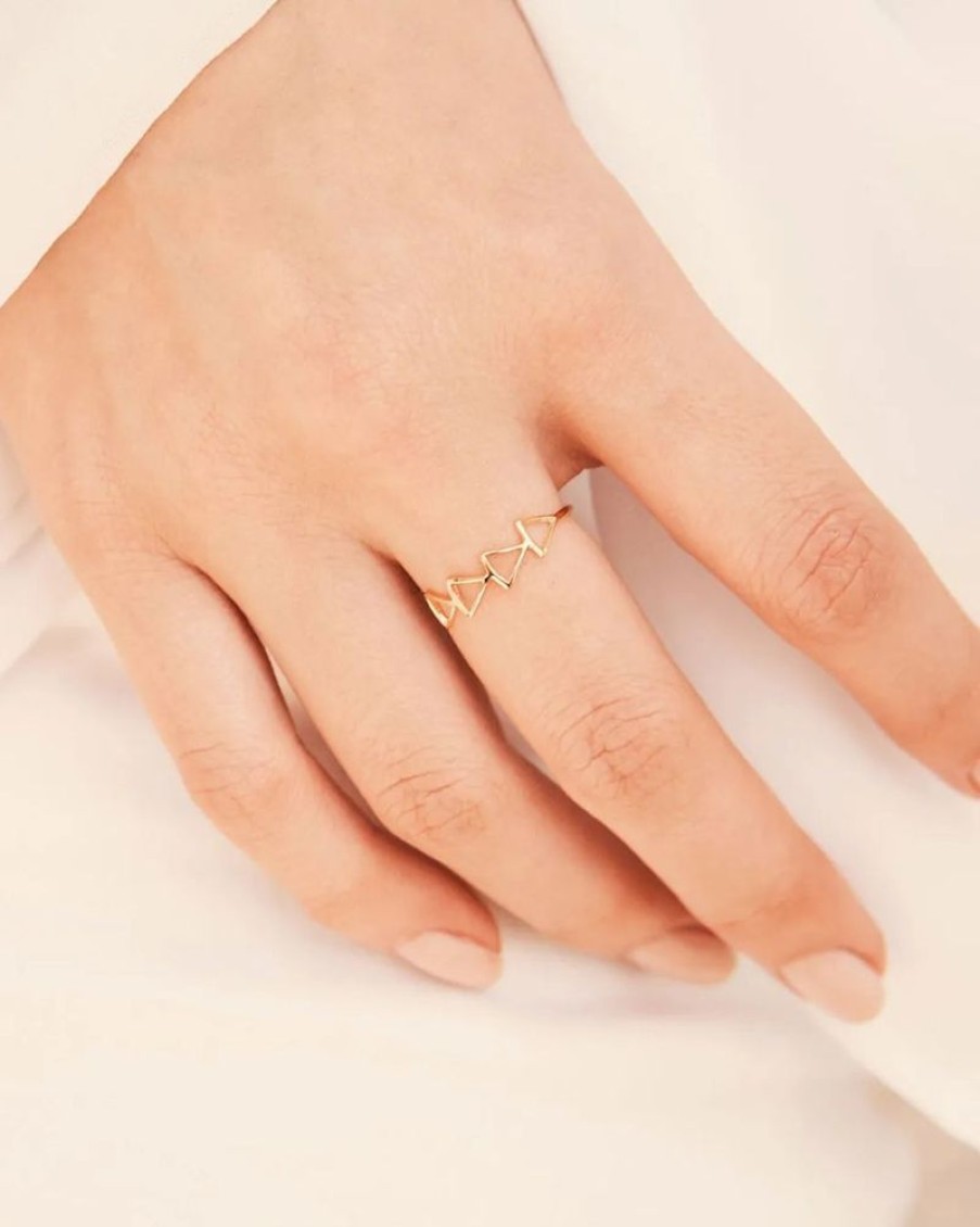 Joyas murona Finos | Anillo Flechas Hollow