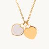 Joyas murona Minimalistas | Collar Cuore Nacar