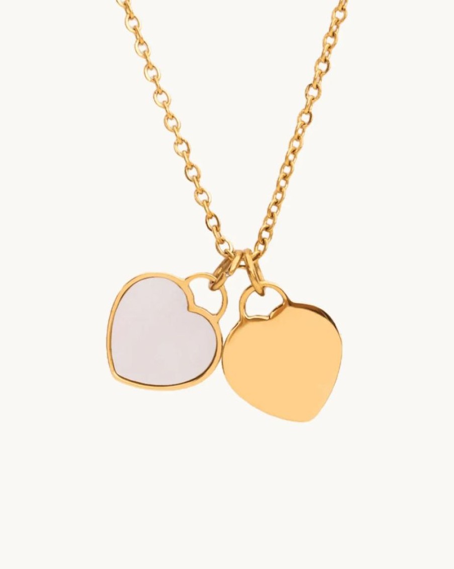 Joyas murona Minimalistas | Collar Cuore Nacar