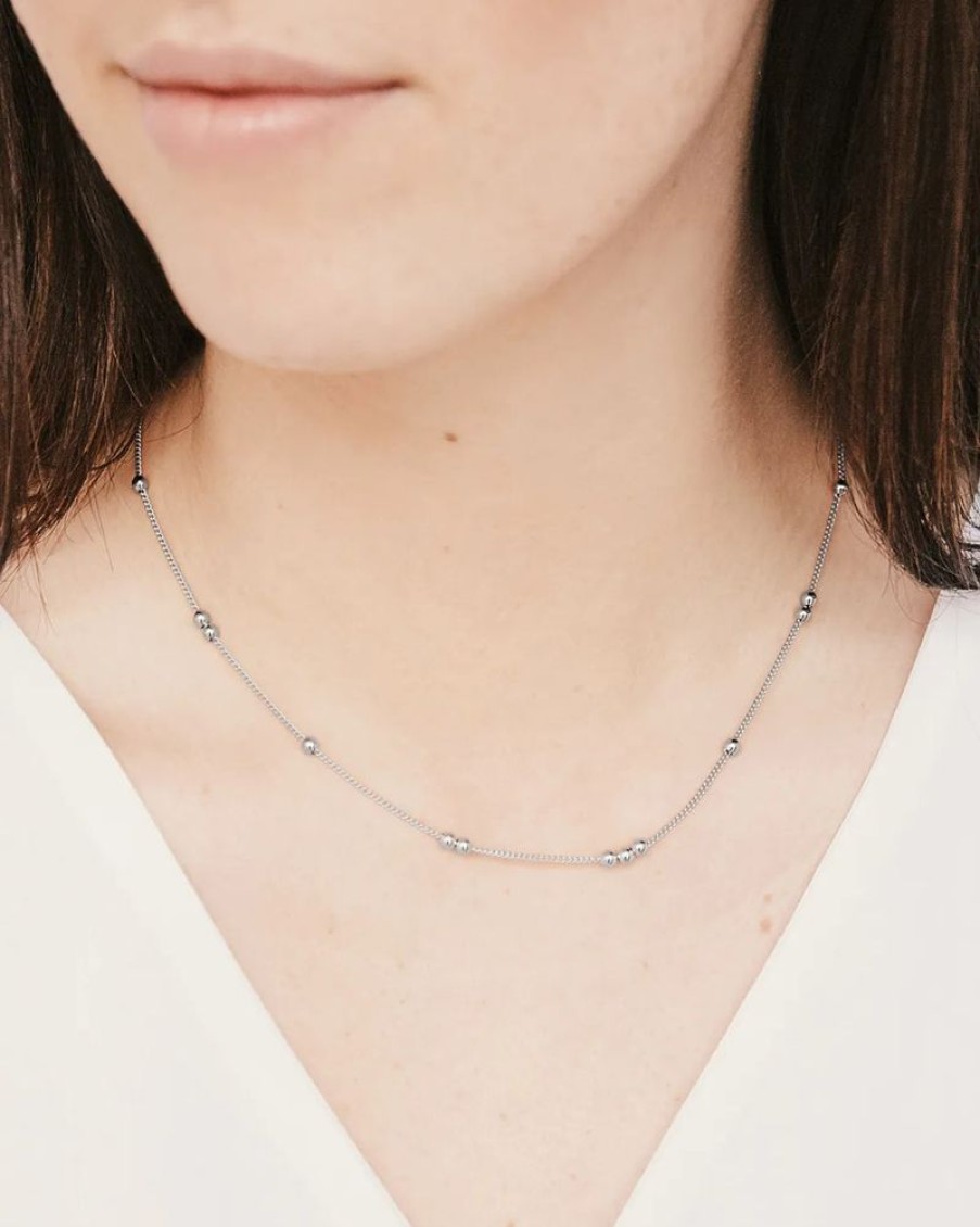 Joyas murona Cadenas | Collar Plata Bolitas Robin