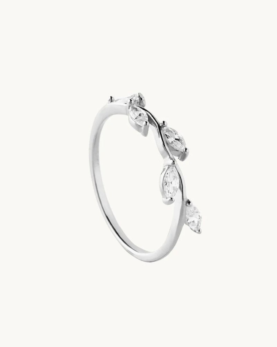 Joyas murona Finos | Anillo Plata Circonitas Belle