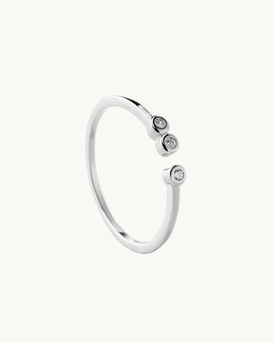 Joyas murona Finos | Anillo Plata Circonitas Coco