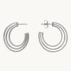 Joyas murona Aros | Aros Plata Triples Mia