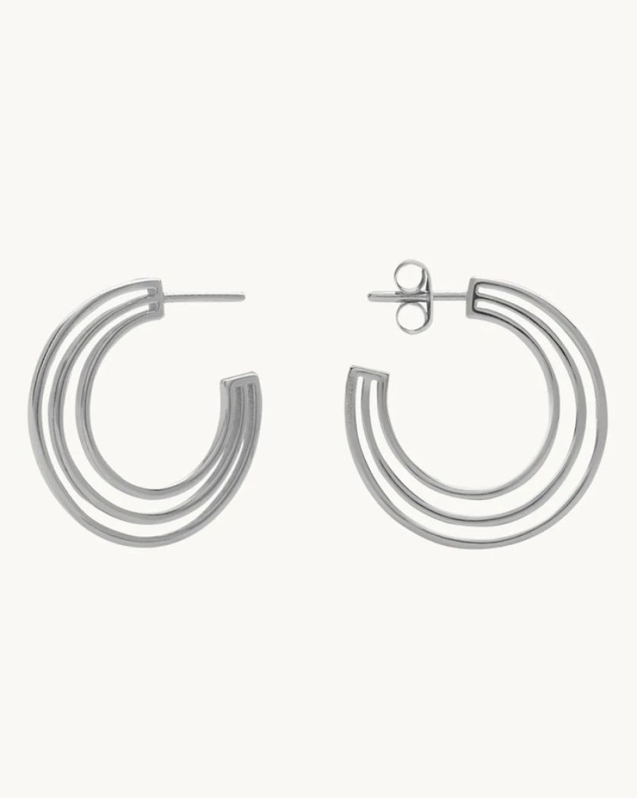 Joyas murona Aros | Aros Plata Triples Mia