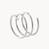 Joyas murona Grandes | Anillo Plata Espiral Whirl