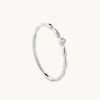 Joyas murona Finos | Anillo Plata Ondas Bubbly