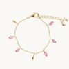 Joyas murona De Cadena | Pulsera Turmalina Rosa Moresby