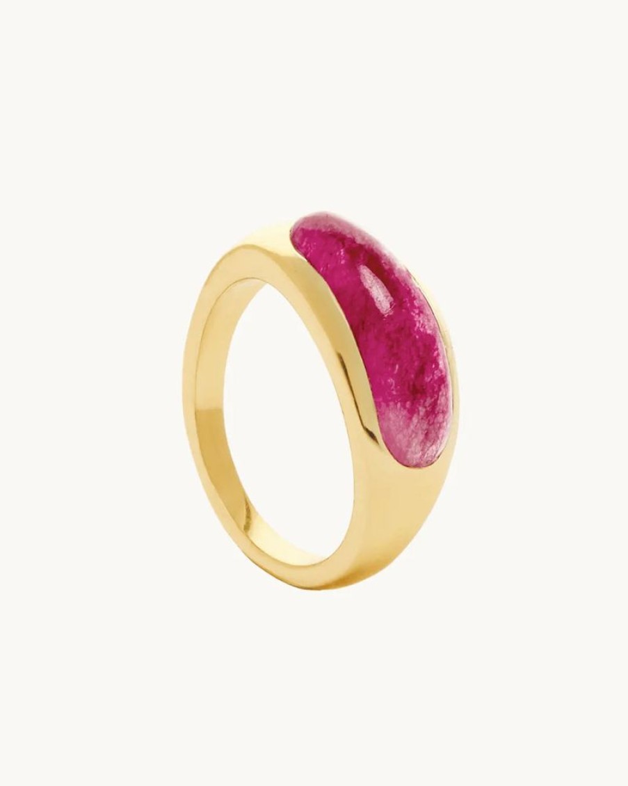 Joyas murona Grandes | Anillo Turmalina Rosa Kinas